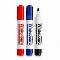 Marker Whiteboard 2 capete (rotund/tesit) - Albastru
