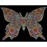 Plansa de colorat pe panza - Fluture