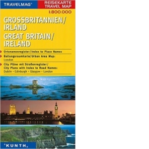 Marea  Britanie / Irlanda - Harta turistica si rutiera - Scara 1:800000