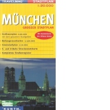 Munchen - Planul orasului  (indexul strazilor, transport public)