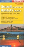 Hungary - Harta turistica si rutiera (Scara 1:800 000 / 1:100 000)