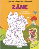 Carti de colorat cu abtibilduri - Zane