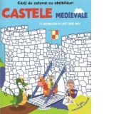 Carti de colorat cu abtibilduri - Castele medievale