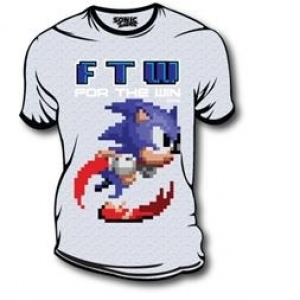 Tricou Sonic For The Win Grey Marime 2Xl