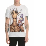 Tricou Guardians Of The Galaxy Rocket & Groot Marime L