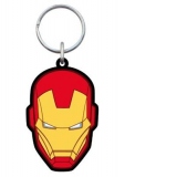 Breloc Soft Keyring Iron Man Face