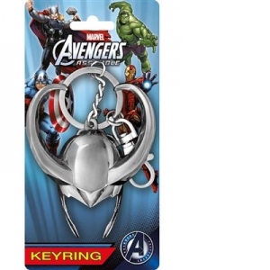 Breloc Marvel Loki Helmet Pewter Key Ring