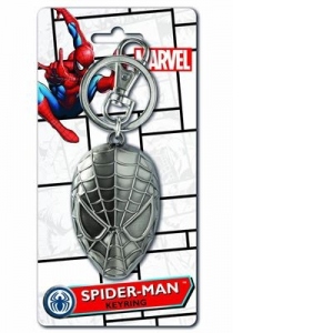 Brelocuri Marvel Men's Spiderman Head Pewter Key Ring