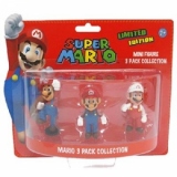Set 3 Figurine Nintendo Super Mario Mini Figure Pack Mario