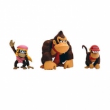 Set 3 Mini Figurine Super Mario Donkey Kong