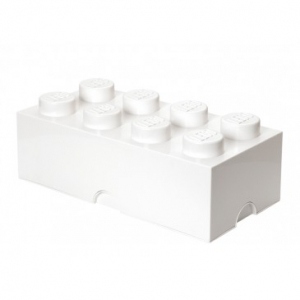 LEGO Cutie depozitare LEGO 2x4 alb