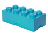 LEGO Cutie depozitare LEGO 2x4 albastru turcoaz