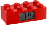 Ceas desteptator LEGO caramida rosie  (9002168)