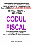 Codul fiscal format A5 - editia a XXXVI-a - 1 iulie 2016