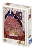 Puzzle 1000 piese Andrea Kurti - Snow White / Alba ca Zapada