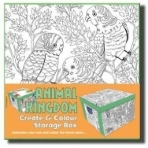 Cutie de depozitare de colorat Regatul animalelor