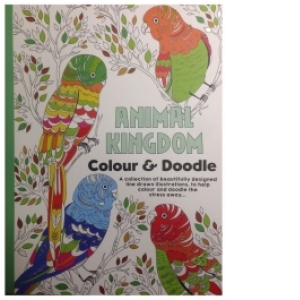 Carte de colorat pentru adulti Regatul Animalelor