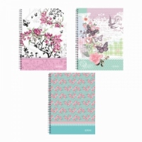 CAIET A4 80F SPIRALA PATRATELE PERFORAT LADYLIKE DIVERSE MODELE