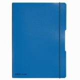 Caiet my.book flex A4, 2x40 file, dictando+patratele, albastru