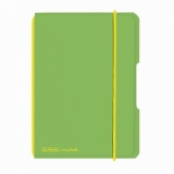 Caiet my.book flex A6, 40 file, patratele, verde