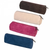 Penar tip etui rotund, dimensiune 20 x 6 x 6 cm,  imitatie de piele, diverse culori