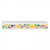 RIGLA PLASTIC 17CM SMILEYWORLD RAINBOW