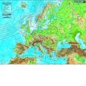 Pliant Harta fizica / politica a Europei
