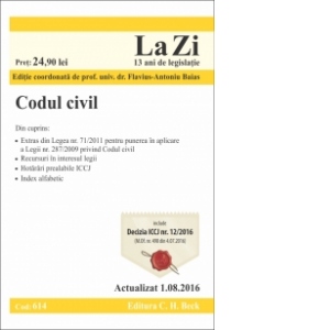 Codul civil. Cod 614. Actualizat la 1.08.2016