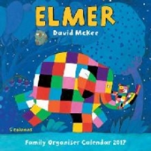 Elmer the Elephant Family Organiser Wall Calendar 2017