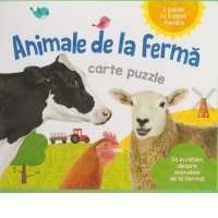 Animale de la ferma - carte puzzle