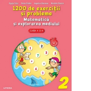 1200 de exercitii si probleme. Matematica. Clasa a II-a 1200 poza bestsellers.ro