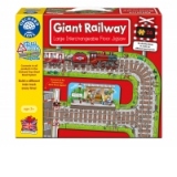 Puzzle gigant de podea Cale ferata (26 piese) GIANT RAILWAY