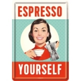 Carte postala metalica. Espresso Yourself