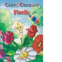 Carte de colorat - Florile