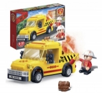 Set constructie Pompieri Camion Mic