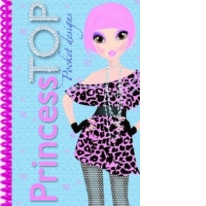 Princess Top - Pocket designs (bleu)