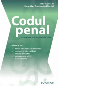 Codul penal (actualizat la 1 octombrie 2016)