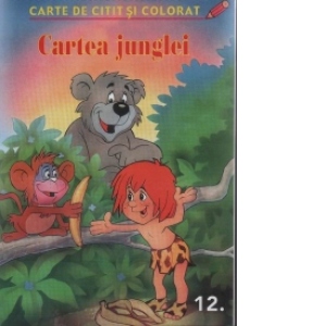 Cartea junglei (carte de citit si colorat)