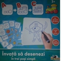 Invata sa desenezi in trei pasi simpli 3+ (verde)