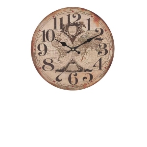 Ceas de lemn de perete Globe 34 cm