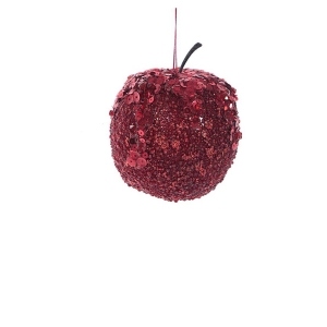 Ornament brad Craciun mar rosu