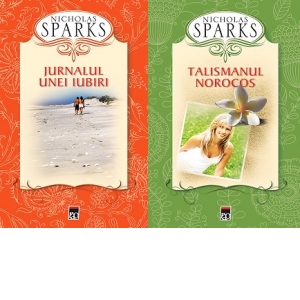 Pachet 2 carti Nicholas Sparks: Jurnalul unei iubiri/Talismanul norocos