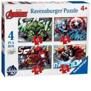 PUZZLE AVENGERS, 12/16/20/24 PIESE