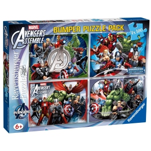 PUZZLE AVENGERS, 4x100 PIESE