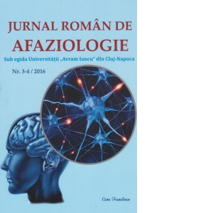 Jurnal roman de afaziologie, nr. 3-4/2016
