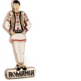 Magnet de frigider - Romania Barbat in costum popular MB077