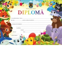 Diploma clasa pregatitoare - model animalute