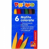 Creioane colorate Morocolor, 6 culori/cutie