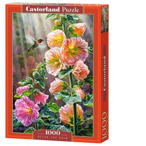 Puzzle 1000 piese Colibri si Flori
