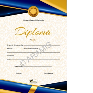 Diploma model Academica Albastru